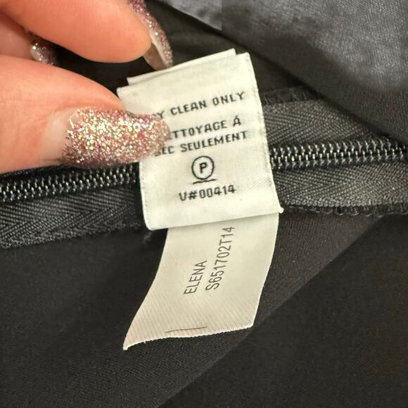 Diane von Furstenberg DVF Black Elena Crepe Silk Wide Leg Pants Trousers size 0 - Picture 12 of 13